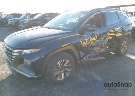 2023 Hyundai Tucson Hybrid Blue из США, поврежденный, VIN KM8JBCA12PU124213